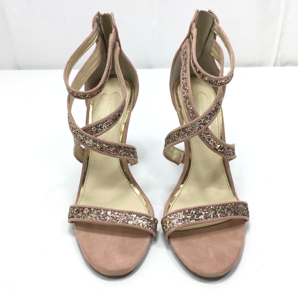 Jessica Simpson | Prom Blush Pink Glitter Heel - Picture 3 of 8